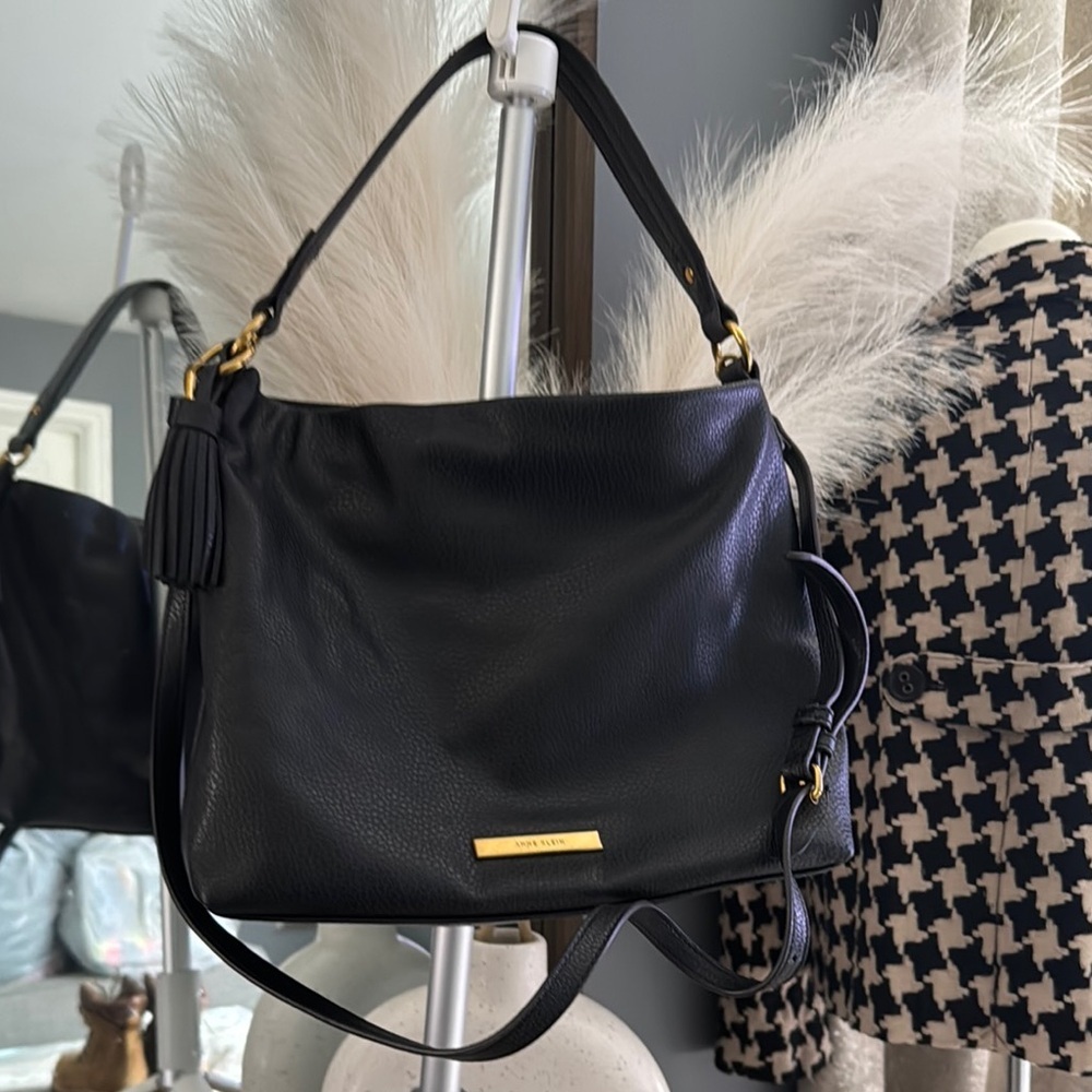 Black Leather Shoulder Bag